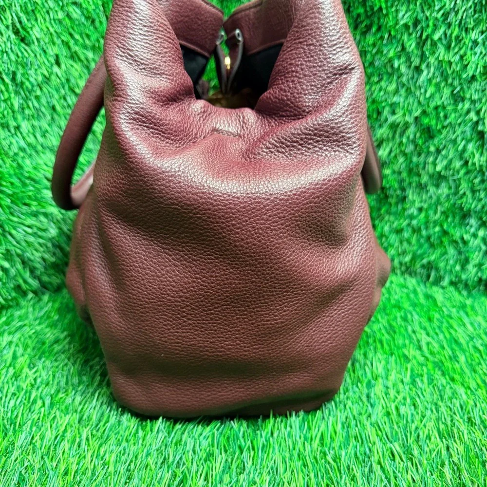 Marc by Marc Jacobs Too Hot To Handle Satchel Burgundy Leather Bag M0009406 604